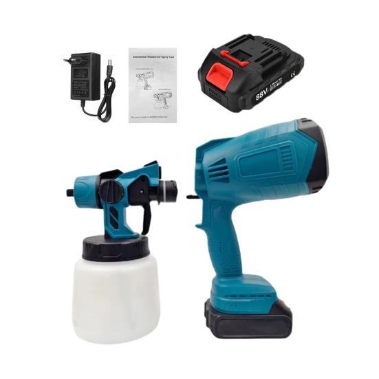 

Беспроводной краскораспылитель со съемным баком, 3 режима распыления, регулируемый расход, аккумулятор