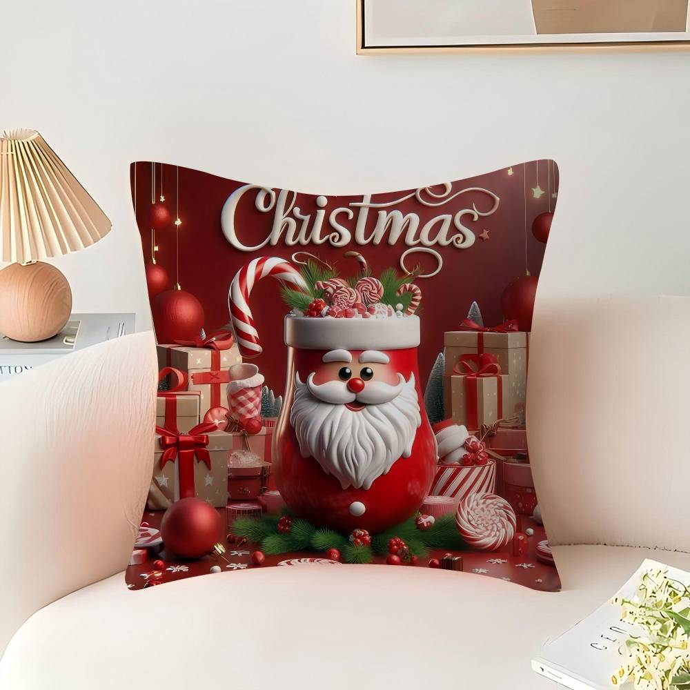 Merry Chrismas Cushion Cover Decorative Pillow Sofa Home Decor Case Pillow Cases