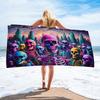 3D Sea Turtle Print Beach Towel Realistic Ocean Animal Quick Dry Polyester Bath Towel Summer Swimming Pool Travel Sand Free