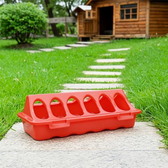2Pcs Baby Chick Feeders Poultry Feeders with Lid Easy To Clean Anti-Spill No Waste Chicken Feeders for Baby Birds Small Poultry