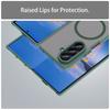 Magnetic Phone Case for Samsung Galaxy Z Fold 7 360 Full Body Protection Transparent PC Magsafe Wireless Charging Cover Fold7