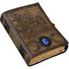 Book Of Shadows Leather Journal with Semi Precious Stone Lock Closure 200 Pages