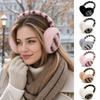 Soft Plush Faux Fur Earmuffs Leopard Print Fluffy Ear Covers  Cold Weather Protection