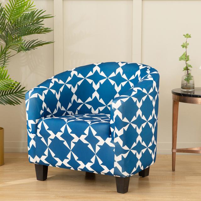 

Чехлы на клубные стулья, эластичные чехлы на стулья с принтом, чехлы на стулья для ванн, мягкие чехлы на кресло из спандекса, чехол на диван, съемный 1 piece