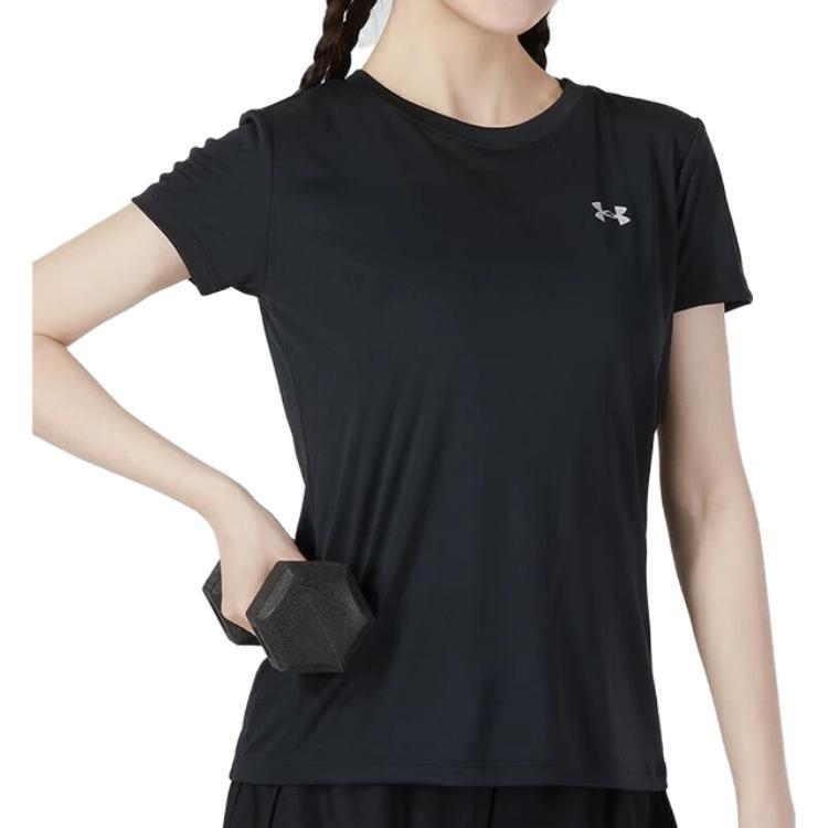 Under Armour Set in Sleeve T Shirt Women's Black 1298706-001