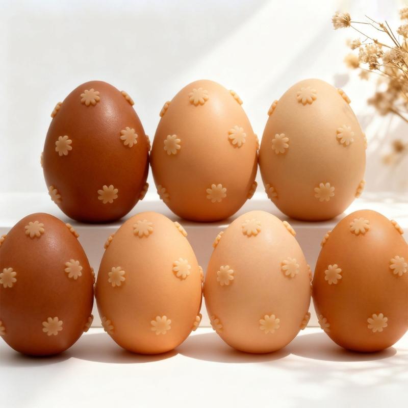 Easter Eggs Silicone Molds Heat Resistant Food Grade Silicone Baking Mould for Epoxy Resin Making Candle Soap Chocolate