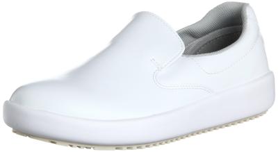Sapatos de trabalho [Midori Anzen], antiderrapantes, slip-on NHS700, branco, 23,0 cm