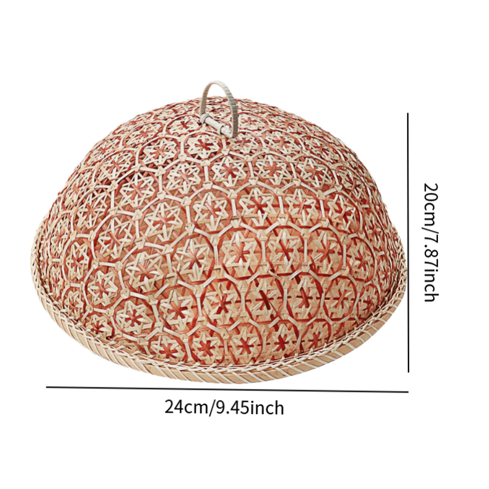 

Бамбуковый чехол для еды ручной работы с подносом, дышащий чехол для посуды, защита еды для пикника на открытом воздухе, для домашних кухонных гаджетов