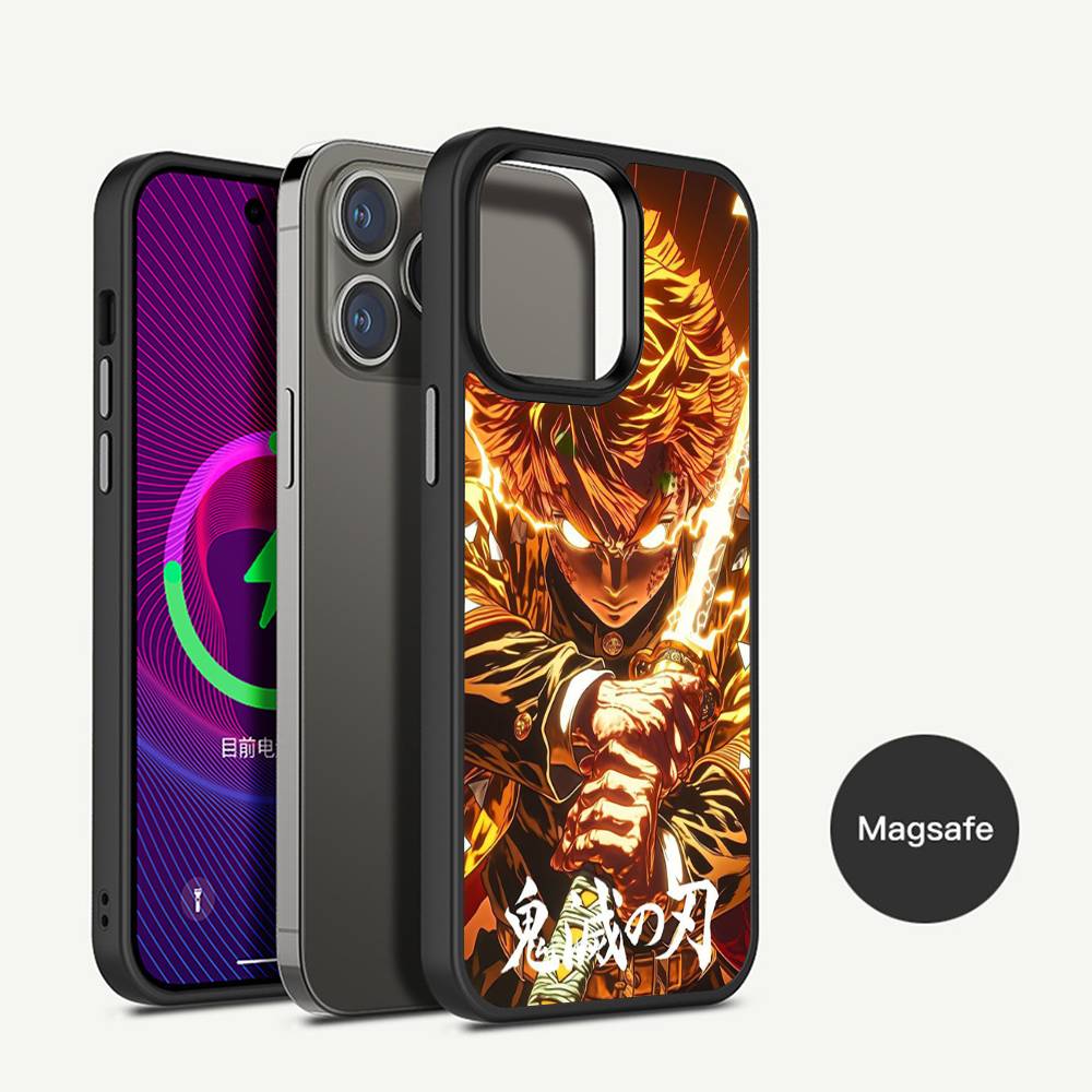 Zenitsu Agatsuma Phone Case Magnetic Case For iPhone 17 16 14 13 12 11 15 Pro Max For Wireless Charge Cover