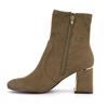 Dam Suede Ankle Boots with Gold Trim for Women LES TROPEZIENNES PAR M.BELARBI