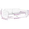 VidaXL Daybed Black 100x200 Cm Velvet 354069