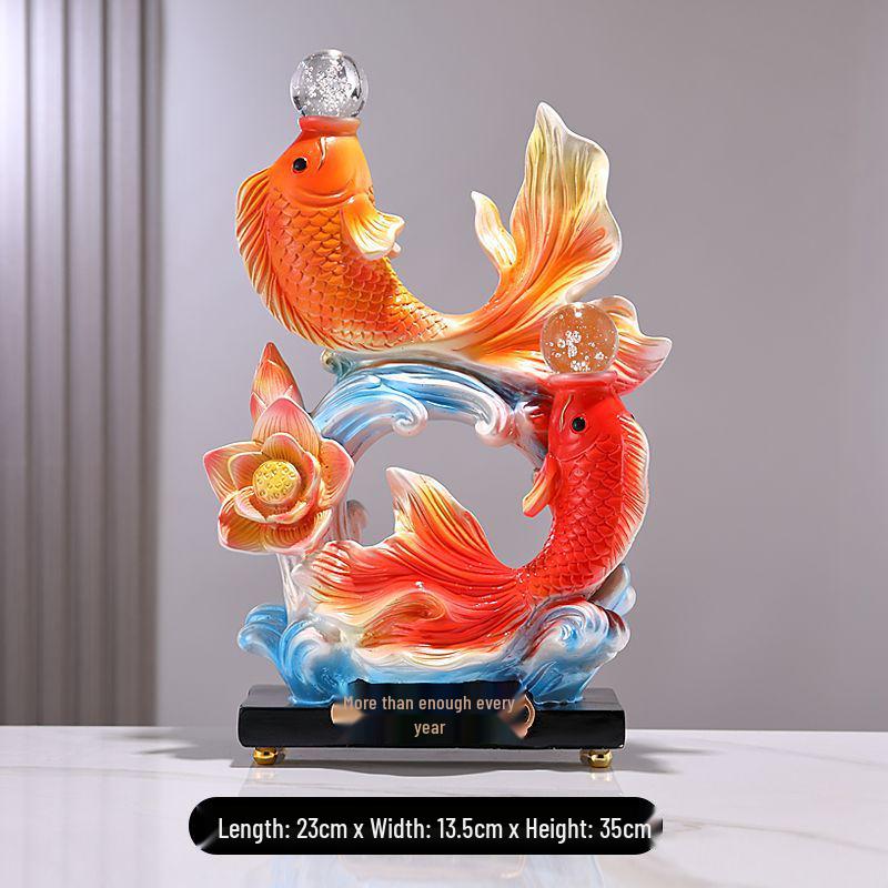 Prosperity Fish Ornament: Year-Round Home & Office Decor for New Beginnings