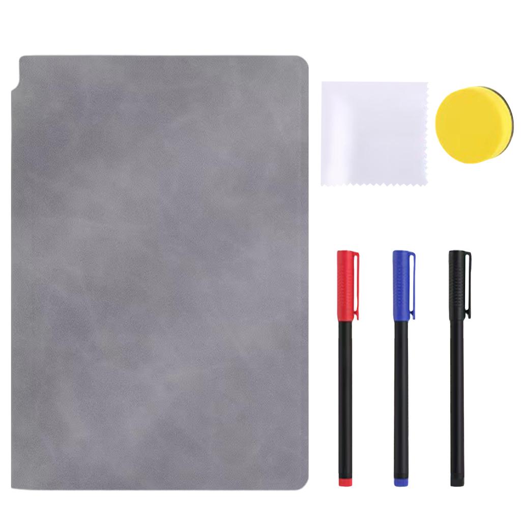 A5 Notepad Whiteboard, Portable Erasable Whiteboard For Notetaking, Reusable, With Erasable Pens And Cleaning Cloth,6ml