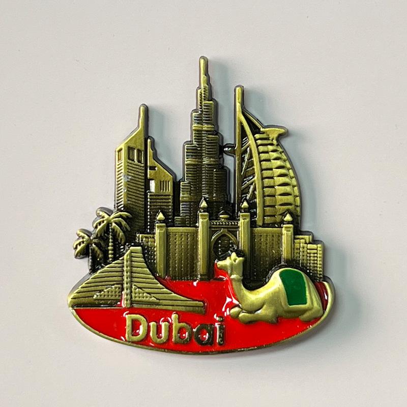 3D панорамный магнит на холодильник Дубай: Сувенир для путешествий по миру и домашний декор