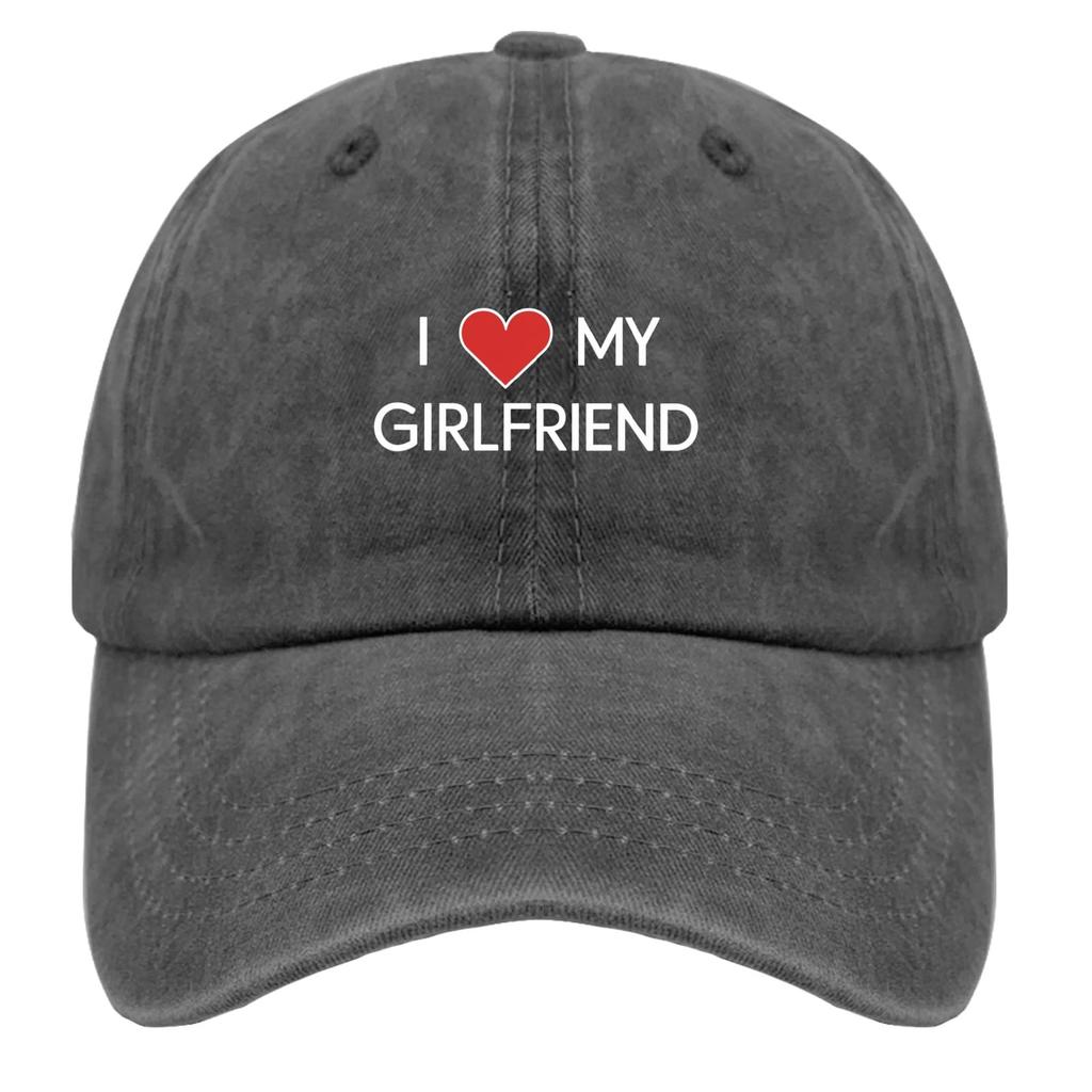 I Love My Girlfriend Ball caps Vintage Cotton Washed Baseball Caps Women Men Cap Hats Spring Summer Hip Hop Casquette Gorras