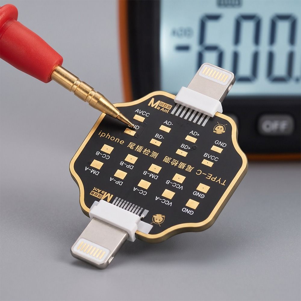 Type-C Interface Phone Tail Plug Tester Quick Test Battery Power Supply Tester Fault Detection