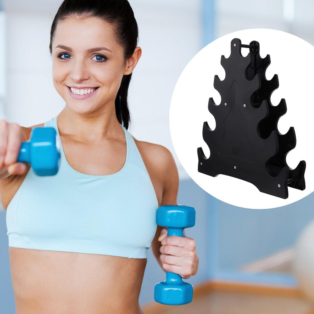 Dumbbell Rack Triangle Shaped Stand Dumbbell Display Rack Home Gym Barbell Storage Support Dumbell Holder Organization