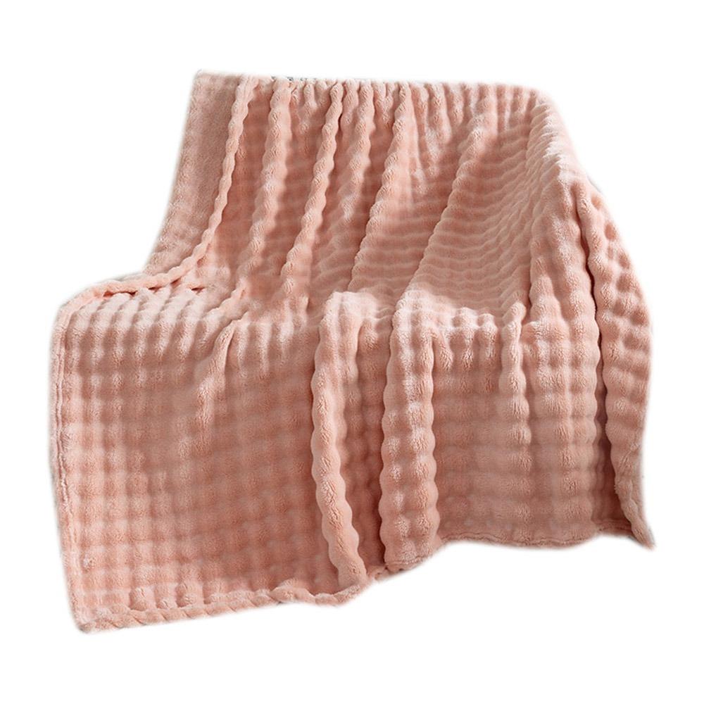 70x100cm Monolayer Coral Fleece Blanket Warm Thickened Sofa Throw Gifts Flannel Blanket