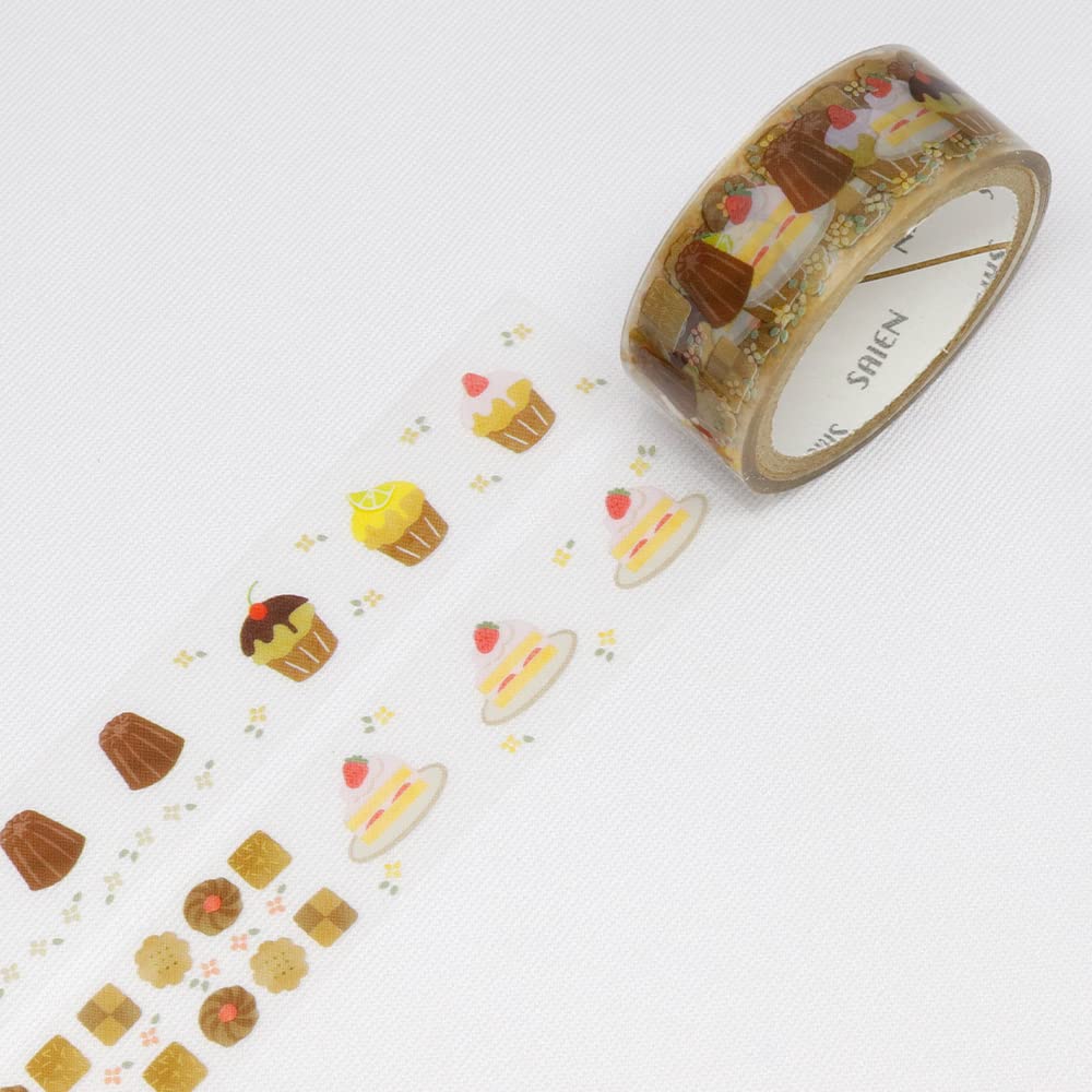 Made In Japan Kamiiso Masking Baked Goods 15mm X 3m HR-0004 <SAIEN Tape>