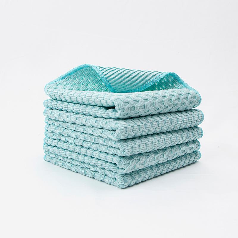 Product pattern cleaning rag household multi-functional kitchen table washing dish scouring cloth microfiber cleaning towel
