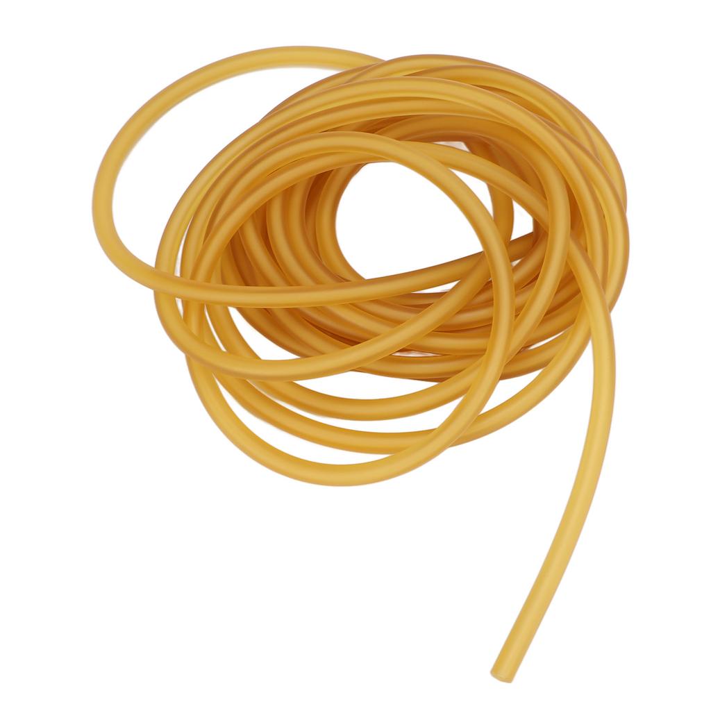 Latex Rubber Band Yellow Highly Elastic Natural Rubber Tube for Slingshots Making Fitness Exercises
