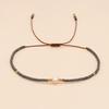 Trendy Deep Blue & Gold Rice Bead Pearl Hand Bracelet: Niche Design Women's Fashion Accessory