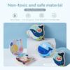Montessori Baby Wooden Book Early Educational Toys Enlightenment Readings Marine Animals Illustration Cognitive Book for Toddler