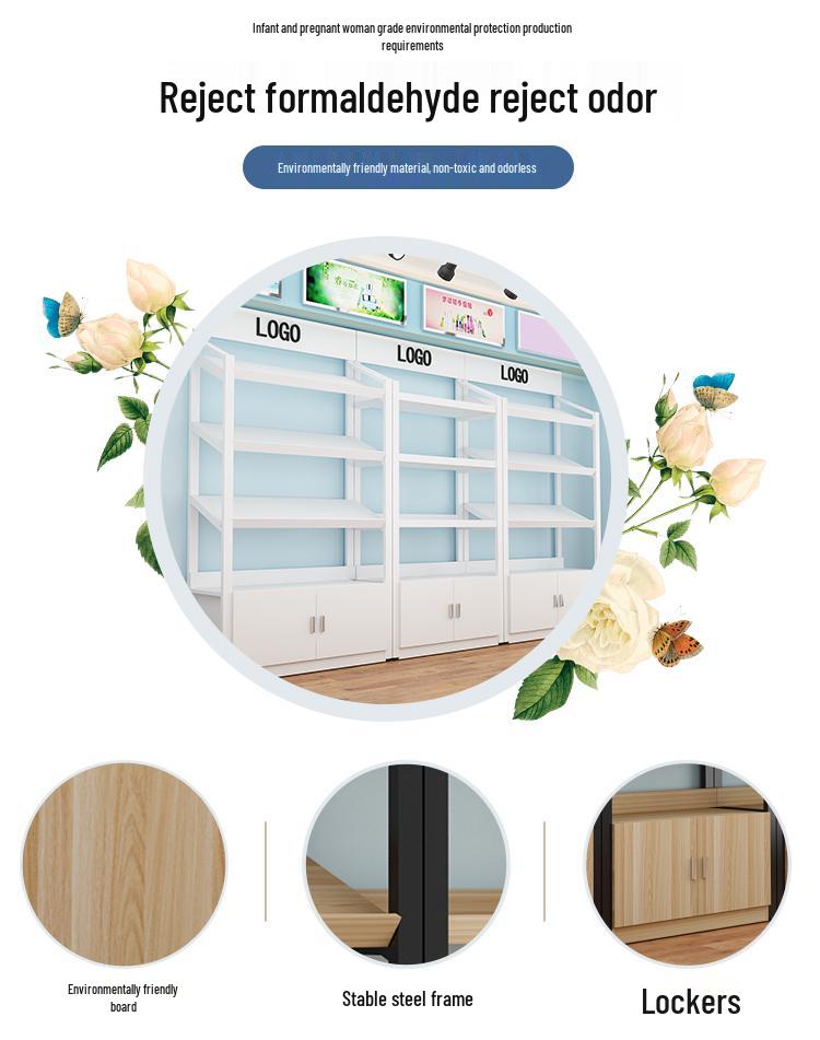 Multi-Layer Slanted Display Stand for Cosmetics and Snacks