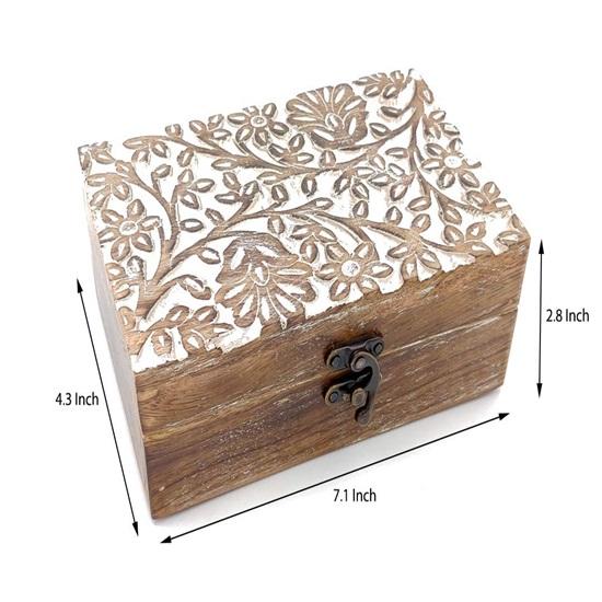 

17.78 см деревянная декоративная шкатулка для украшений подарочная коробка ручной работы упаковочная коробка