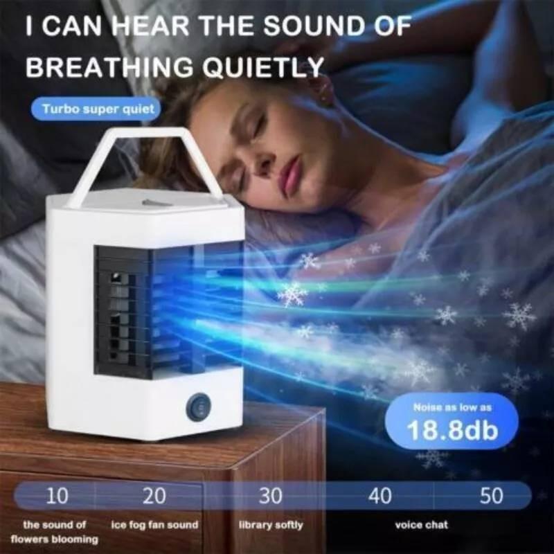Compact Usb Portable Cooling Fan With Mist Function And Adjustable Speed