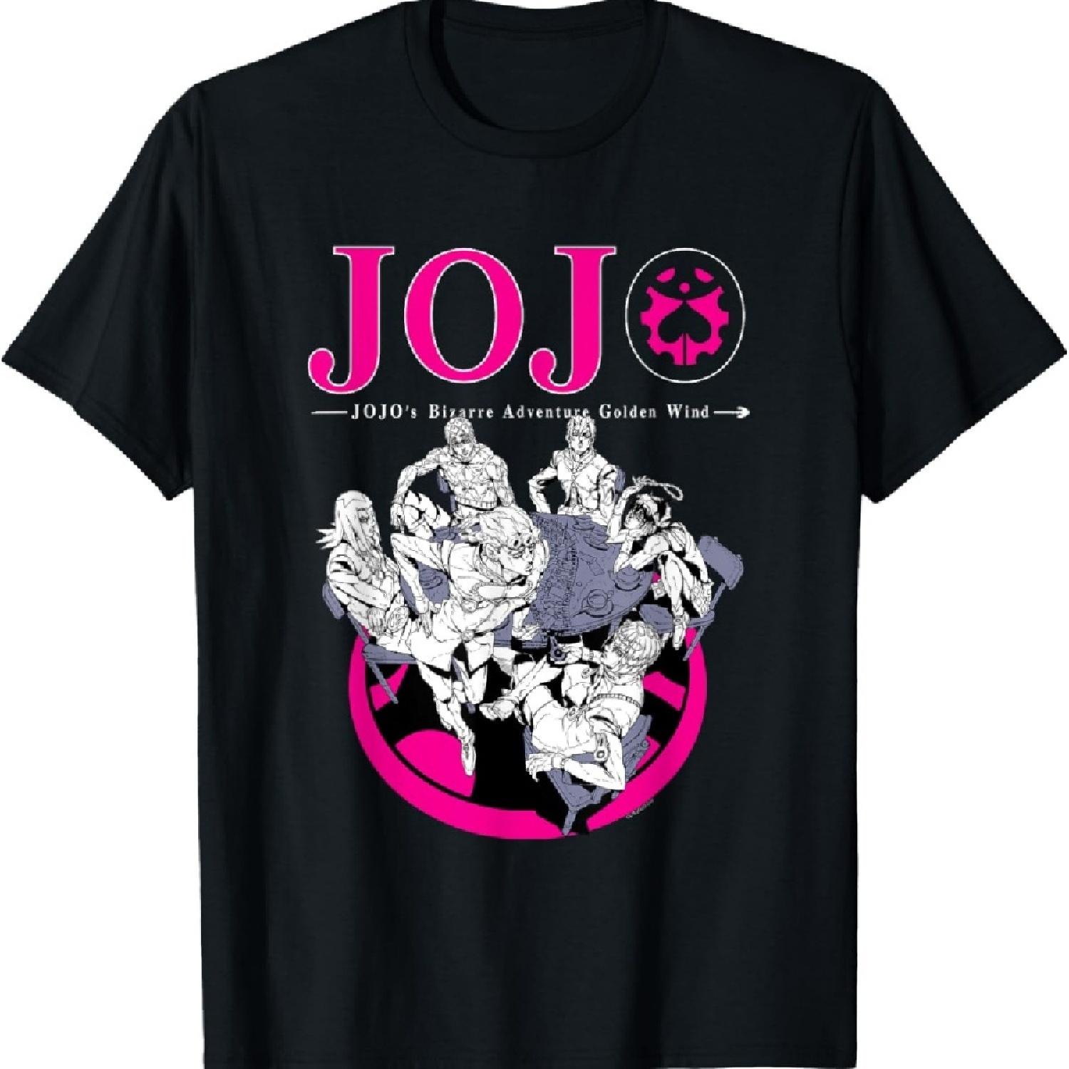 

JoJo s Bizarre Adventure Part 5 Golden Wind Bruno s Gang T-Shirt XXXXXL чёрный