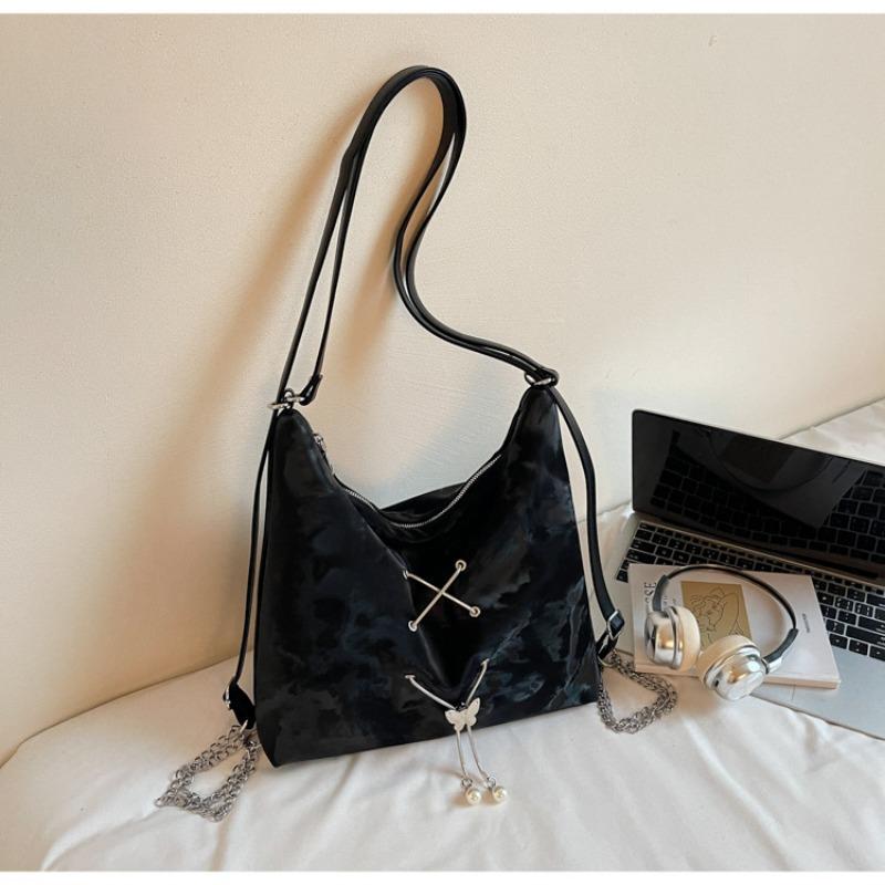 Tote Bag Women's Large-capacity New Summer Versatile Shoulder Messenger Bag Chain Multi-functional Backpack