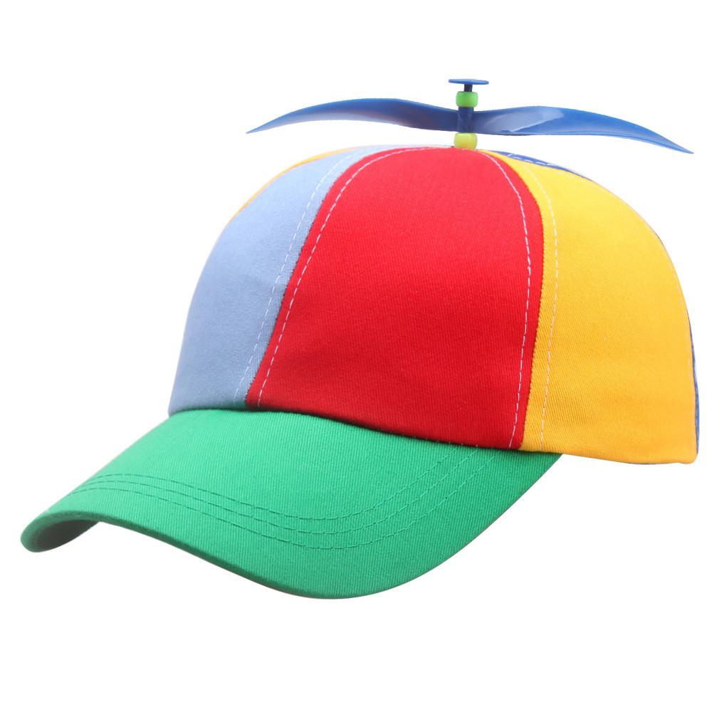 Detachable Propeller Bamboo Dragonfly Baseball Cap Sun Protection Hat Gifts