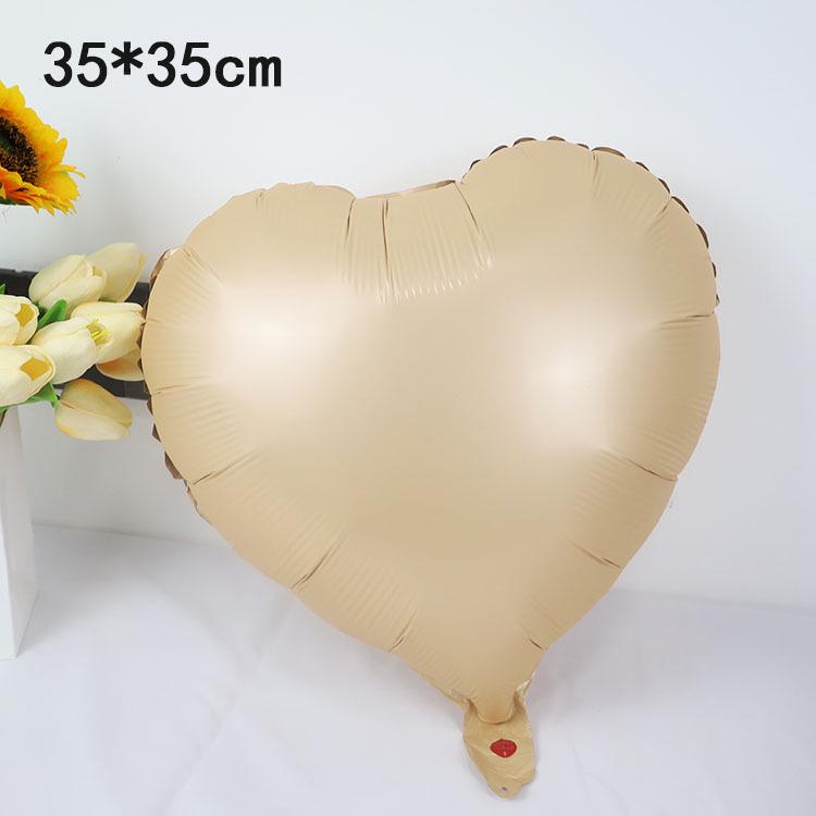 40-Inch American Caramel Cream Number Balloons - Birthday Party Decoration Slim Aluminum Foil Balloons