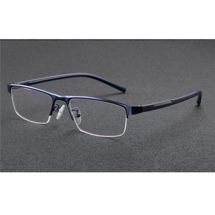 

Фотохромные Очки для Чтения с Переходом Цвета Индивидуальная Сила +Rx -Rx Металлическая Оправа Солнцезащитные Очки UV400 для Миопии Гиперметропии с Футляром 0 No Strength