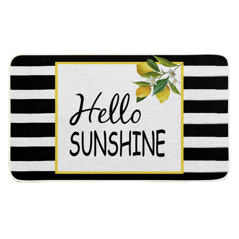 Cross Border Linen Floor Mat, Door Mat, Kitchen Carpet, Bedroom Non-slip Rubber, Household Floor Mat, Bathroom Mat, Outdoor Floor Mat