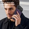 Lingdun Leather Magnetic Card Slot Case for iPhone 17 Pro Max with Electroplated Finish