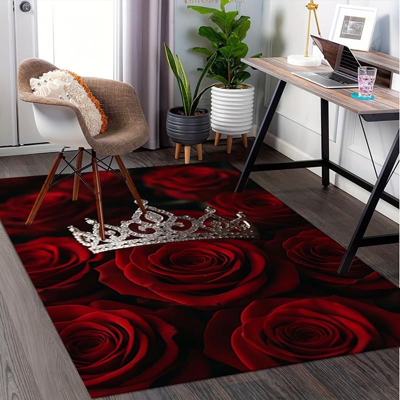 Chic Royal Tiara Chair Mat: Office Carpet for Your Home Decor Perfect Gift for Any Room