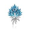 Stylish And Elegant Alloy Big Torch Brooch, High-End Temperament Women'S Suit Coat Corsage Jewelry Pin