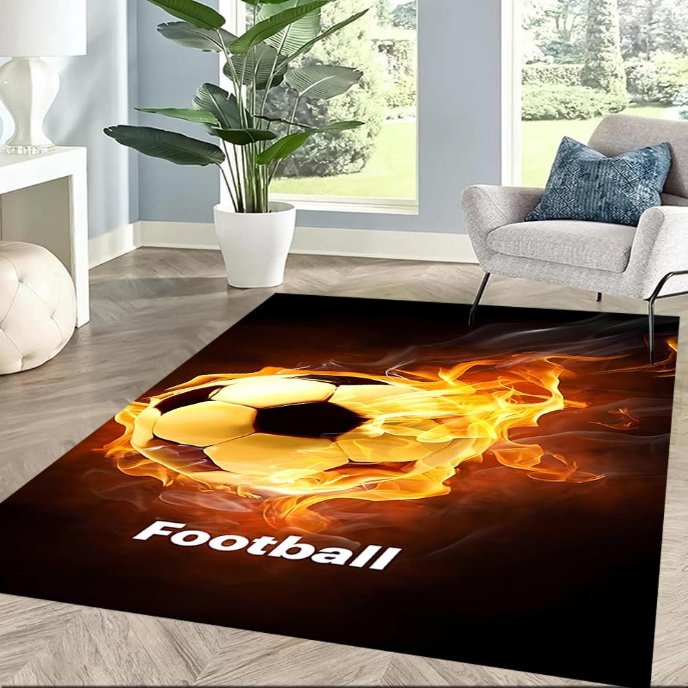 Sports Ball Pattern Floor Mats for Living Room, Bedroom and Room Decoration Are Suitable for Gifts.