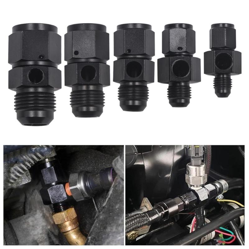 Aluminum Male to Female Adapter with 1/8NPT Port Oil Cool Joint Flexible Male to Female Adapter with 1/8NPT Port