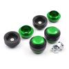 LEDISHUN Axle Sliders for Ninja 400 Z400 (2018-2025) and Ninja 250 Z250 (2019-2025) Motorcycles, Front and Rear Axle Sliders Set (Green)