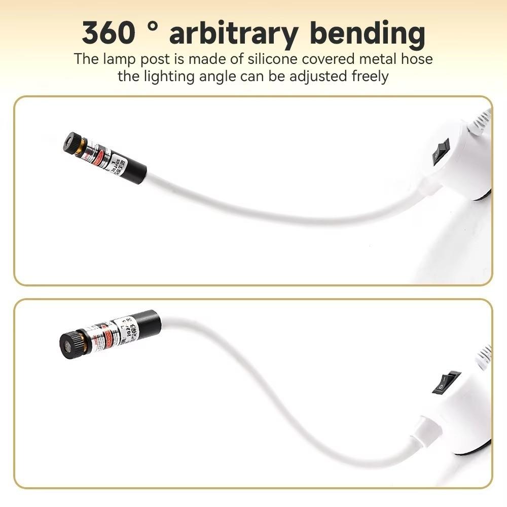Tragbares magnetisches Positionierungs-Quilting-Licht zum Nähen Multifunktionale Einzel-/Kreuzlinien-Positionierungsleuchten USB-Arbeitslicht