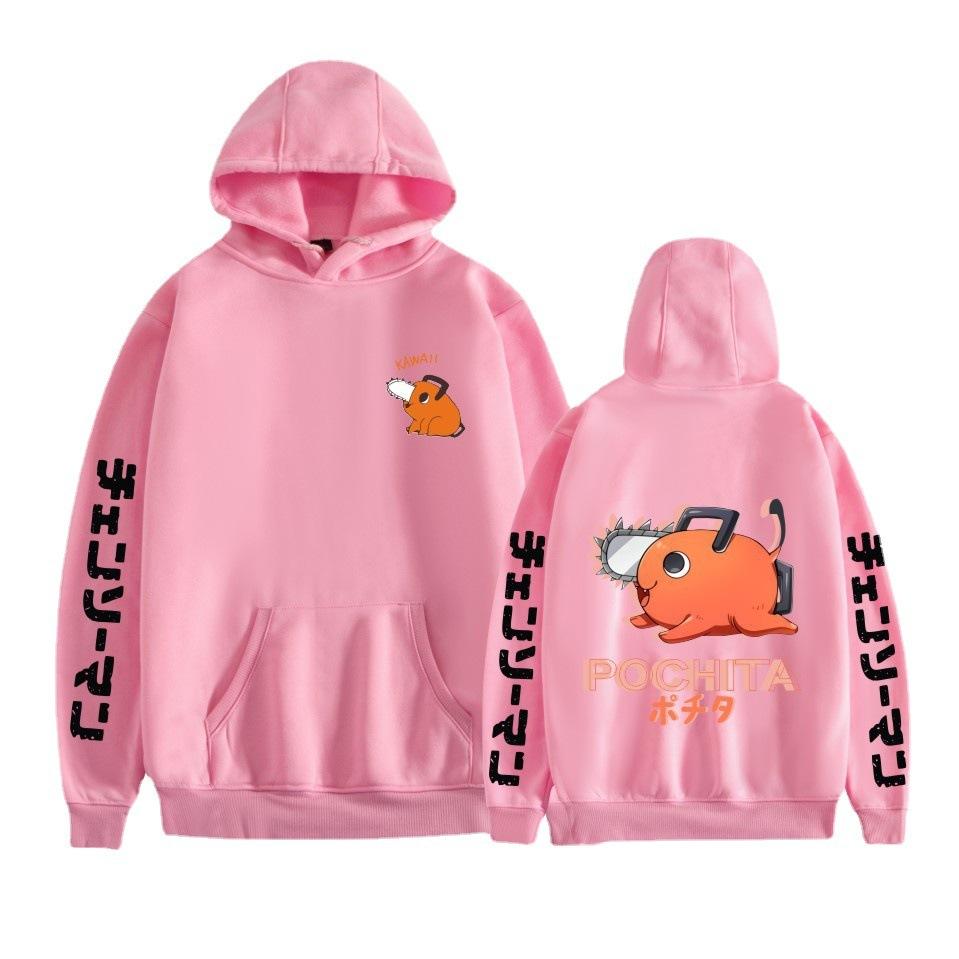 Pochita Chainsaw Man Mikiny Pánská Móda Mikiny s Dlouhým Rukávem Dámské Ležérní Harajuku Streetwear Pulovry Sudaderas Top