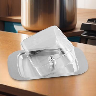 Kitchen Storage Stainless Steel Butter Dish Dirtying
