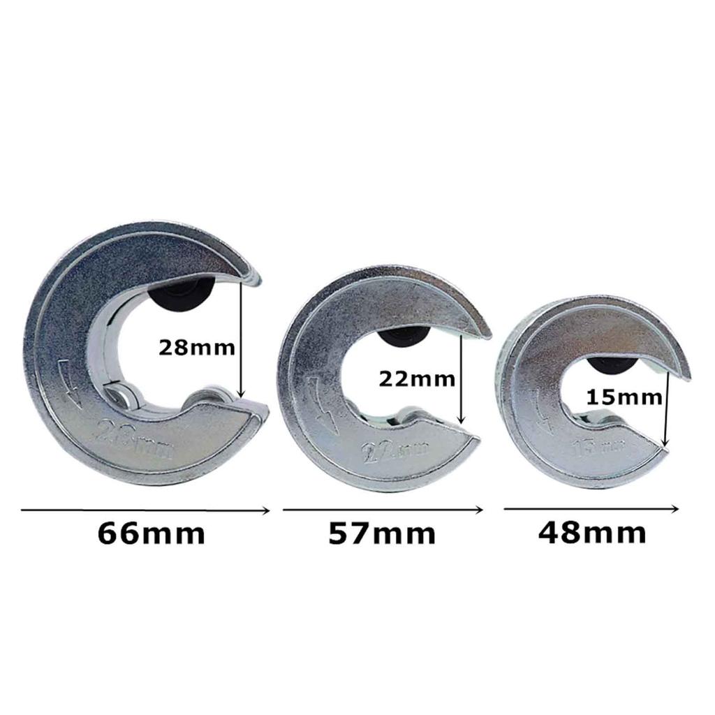 15mm/22mm/28mm Round Shape Tube Cutter, Mini Self Locking Pipe Cutter for Copper Aluminium PVC Plastic Pipe Tube