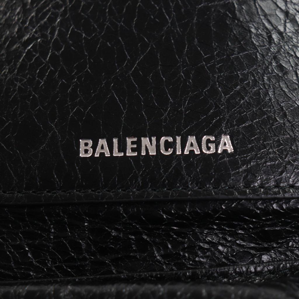 Great BALENCIAGA Tote Bag Super Busy black leather mens 785296 Used