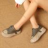 Mode Herfst Dikkere Zool Sportschoenen voor Dames 2025 Mode Platform Verhoging Sneakers Dames Veters Casual Stijl Gevulkaniseerde Schoenen