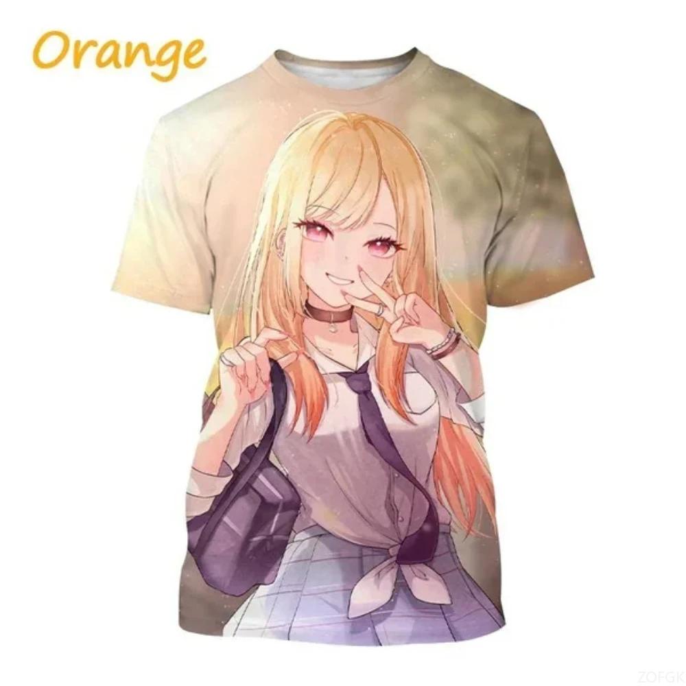 

Anime Characters 3D Printed T-shirt for Men and Women, Summer Harajuku Round Neck Breathable Short Sleeved Casual T-shirt XS