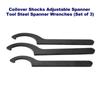 Coilover Shocks Adjustable Spanner Tool Steel Spanner Wrenches (Set of 3)